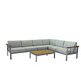 Меблі для тераси «Freedom Life» ГРЕЙ. Комплект для відпочинку від Mix-Line., фото 5