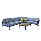Меблі для тераси «Freedom Life» ГРАФІТ. Комплект для відпочинку від Mix-Line., фото 3