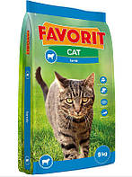 Корм для кішок Фаворит Ягня 9кг Польща преміум Favorit