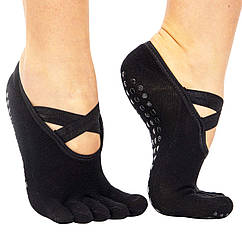 Шкарпетки для йоги із закритими пальцями SP-Sport 9938-1 розмір 36-41 Black