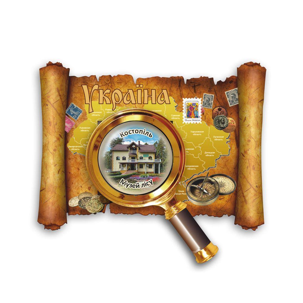 Магніт-карта "Костопіль. Музей лісу", фото 1
