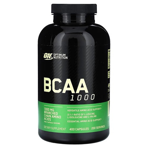 Амінокислоти (БЦАА) Optimum Nutrition BCAA 1000 (400 капсул.)