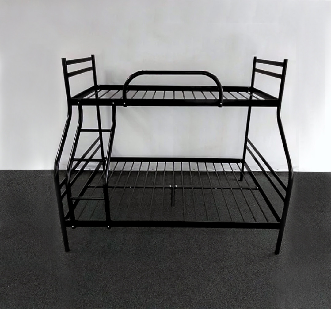 Ліжко двоярусне металеве Tobi Sho SMART 200/120/90 Чорний, фото 1