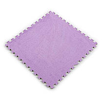 Модульне підлогове покриття м'яка підлога-пазл 60х60х1см плюшевий настил для підлоги фіолетовий SW-00002087, фото 2