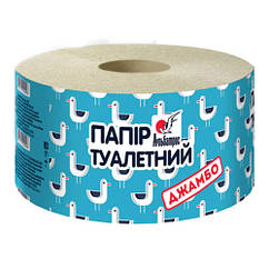 Туалетний папір Альбатрос макулатурний Великий Джамбо (4рул/уп) Код: 098