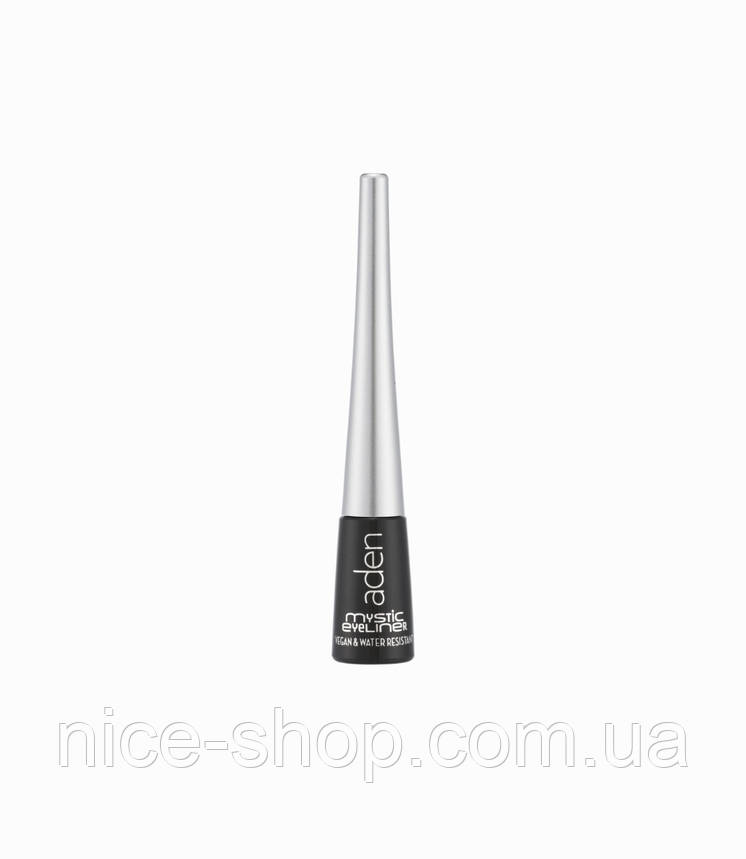 Водостійка підводка для очей Aden Mystic Eyeliner чорна, фото 3