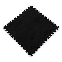 Підлога пазл 60*60*1см підлогове покриття настил для підлоги плюшевий пазл чорний SW-00002079, фото 2