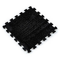 Підлогове модульне термо покриття м'яка підлога-паз підлогові панелі пазли 30*30*1см чорний, фото 2