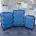 Валіза дорожня велика Bloom 147 L синій, фото 7