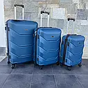 Валіза дорожня велика Bloom 147 L синій, фото 5