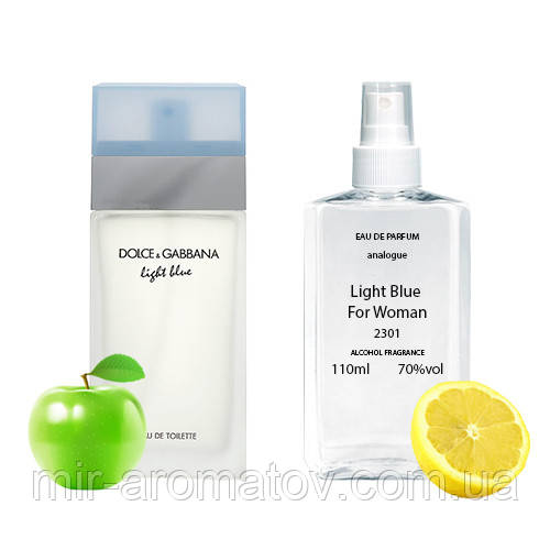 Парфумерна вода для жінок Light Blue For Woman (аналог Dolce&Gabbana) 110 ml №57