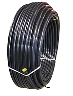 Труба ПЕ чорна із синьою смужкою d-63 (100 м) 10 атм