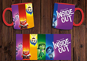 Чашка "Думками навиворіт" / Кружка Inside Out №1 Червоний