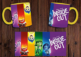 Чашка "Думками навиворіт" / Кружка Inside Out №1 Жовтий