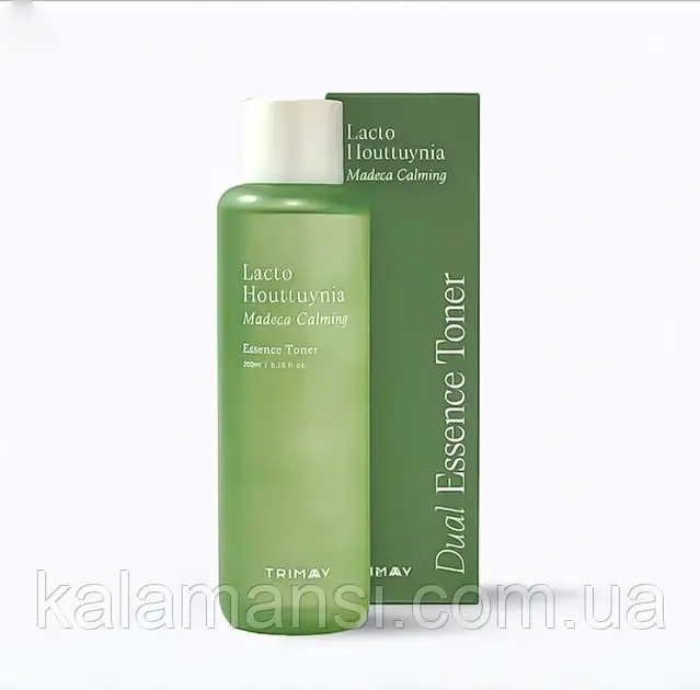 Заспокійливий тонер-есенція з центелою та пробіотиками Trimay Lacto Houttuynia Madeca Calming Toner 200 мл