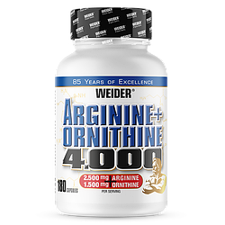 Амінокислоти Weider L-Arginine+Ornitin 4000 180 caps