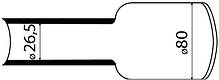 Термоусаджувальна трубка з клеєм ТСК 80/26.5мм. чорна, АсКо (A0150040066), фото 4