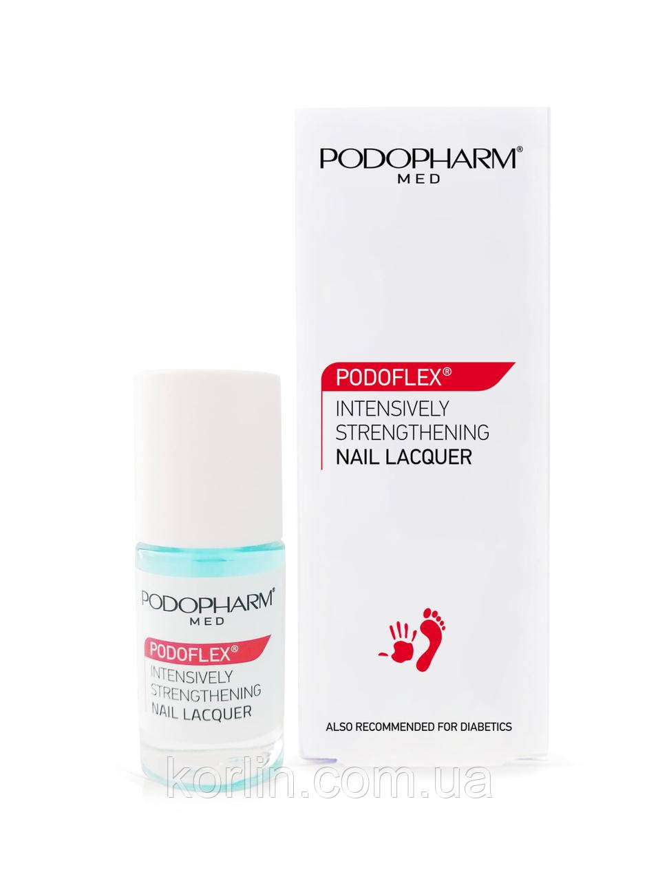 Podopharm Podoflex Intensively Strengthening Nail Laquer Пофарм Інтенсивно Зміцнювальний Лак для Ногтів 9 мл