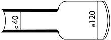 Термоусаджувальна трубка з клеєм ТСК 120/40мм. чорна, АсКо (A0150040069), фото 4