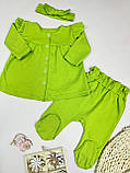 Комплект для дівчинки з інтерлоку (розмір 62/68), фото 4
