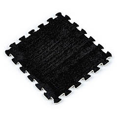 Підлога-пазл плюшевий 30х30х1см Чорний (D) SW-00002078