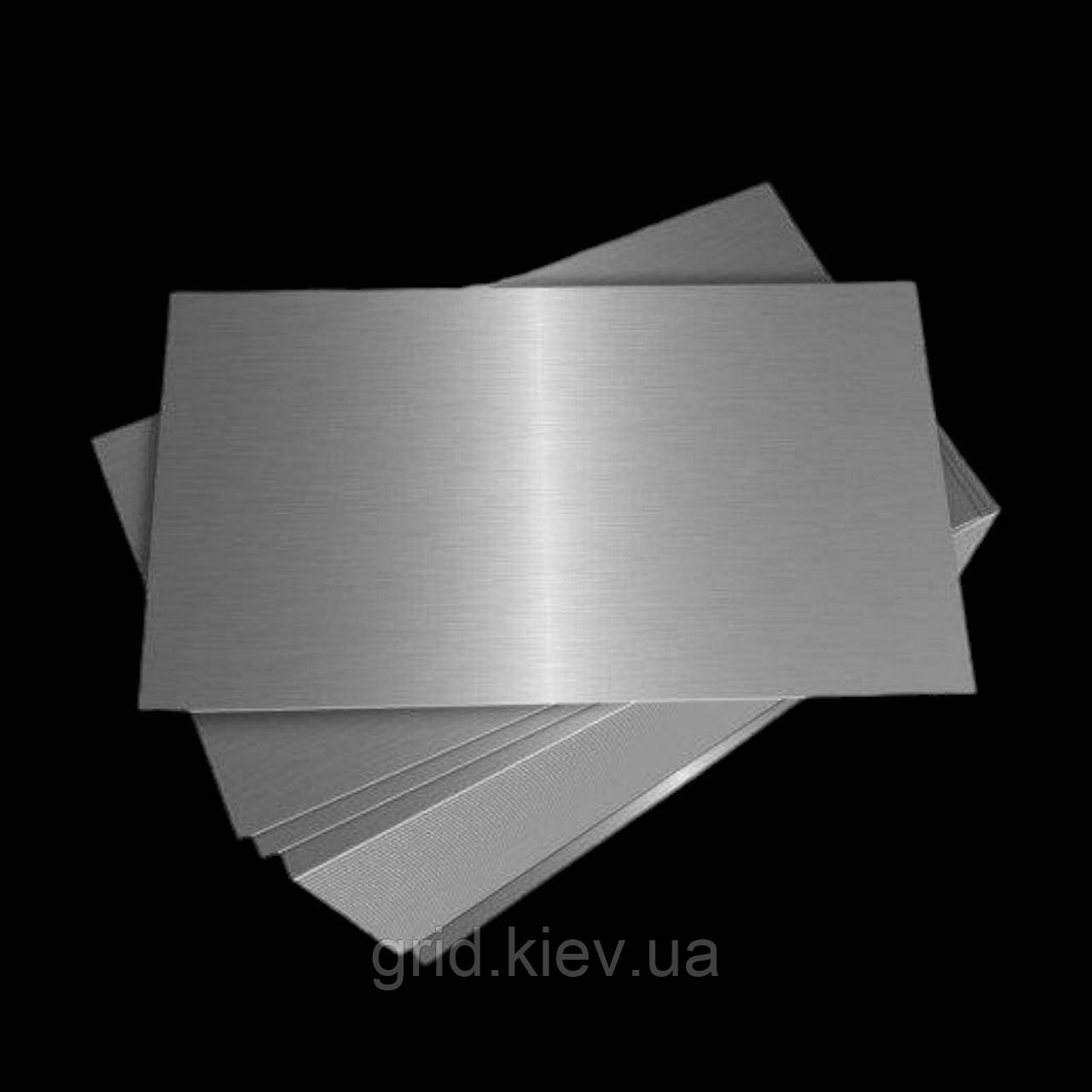 Лист нержавіючий 500х1000 0.8 мм шліфований гладкий матовий харчовий В2 сталевий н/ж AISI 304, фото 1