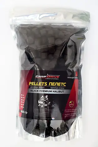 Пеллетс для риболовлі, пелетс короповий, пелетс Carp Black Premium Halibut (преміум класу) 20 мм 900гр, фото 1