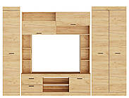 Вітальня Соната Комплект 27, Дуб Крафт Золотий