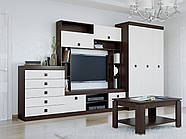 Вітальня Соната Комплект 28, Венге темний, Білий