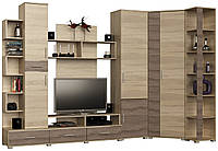 Вітальня Бриз Комплект 1, Дуб Сонома, Трюфель