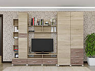 Вітальня Бриз Комплект 3, Дуб Сонома, Трюфель