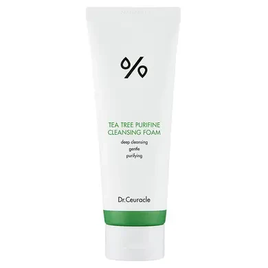 Гель-пінка для вмивання з екстрактом чайного дерева Dr.Ceuracle Tea Tree Purifine 30 Cleansing Foam 150 мл