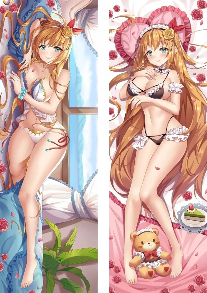 Дакімакура 150х50 см Принцеса на звязку Princess Connect ReDive Pecoline Подушка з наволочкою двухстороння, дакімакура анімє
