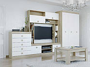 Вітальня Соната Комплект 28, Дуб Сонома, Білий