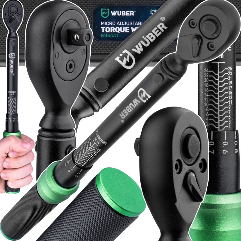 Динамометричний ключ 1/4" 1-25 нм Wuber (Польща), фото 1