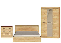 Спальний Комплект Соната 13, Дуб Крафт Золотий