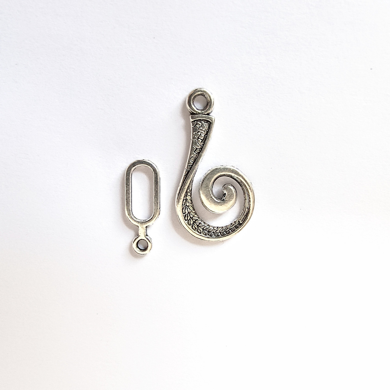 Застібка Finding Тогла вихор Античне срібло 12 мм x 13 мм 12 мм x 8 мм