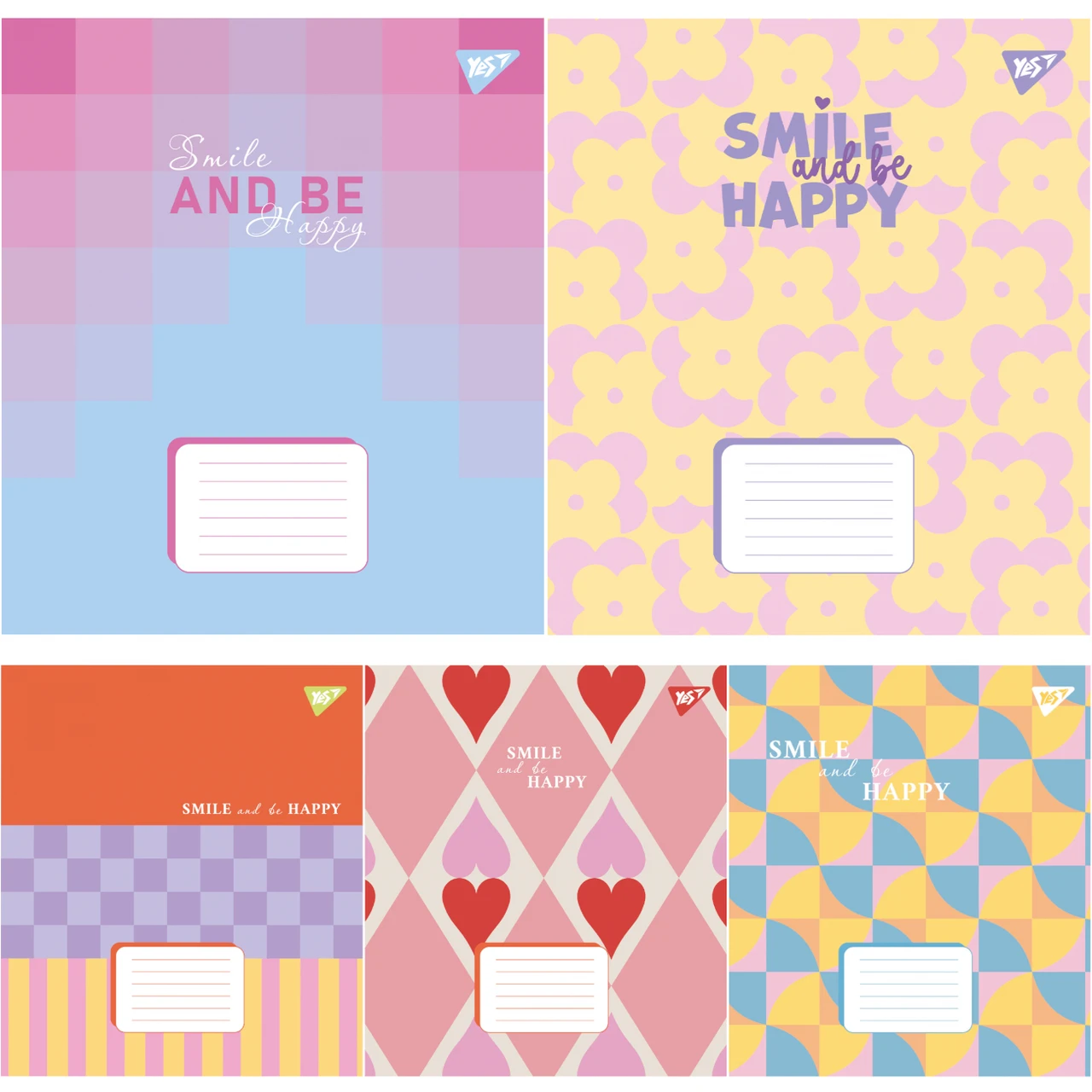 Зошит шкільний (А5, 24 аркуші, в лінію) Yes Smile and be happy 767317