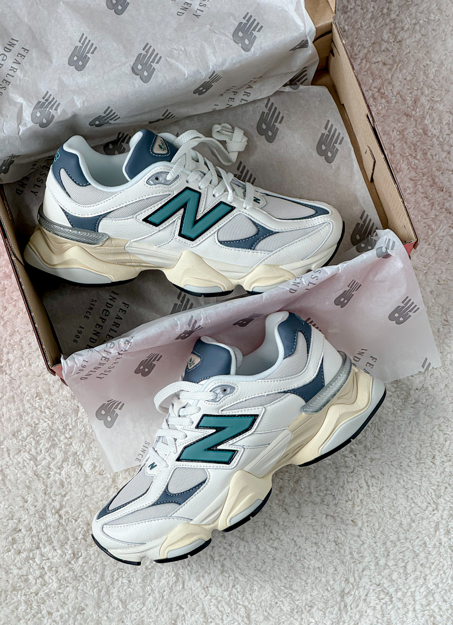 Кросівки чоловічі білі New Balance 9060 'White Teal' (17342)