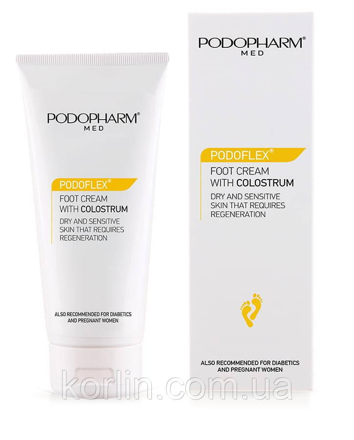 Podopharm Podoflex Foamy Foot Cream With Collostrum Крем для ніг із молозивом 75 мл Польща Доставка з ЄС