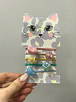 Набір з 5 резинок Котик