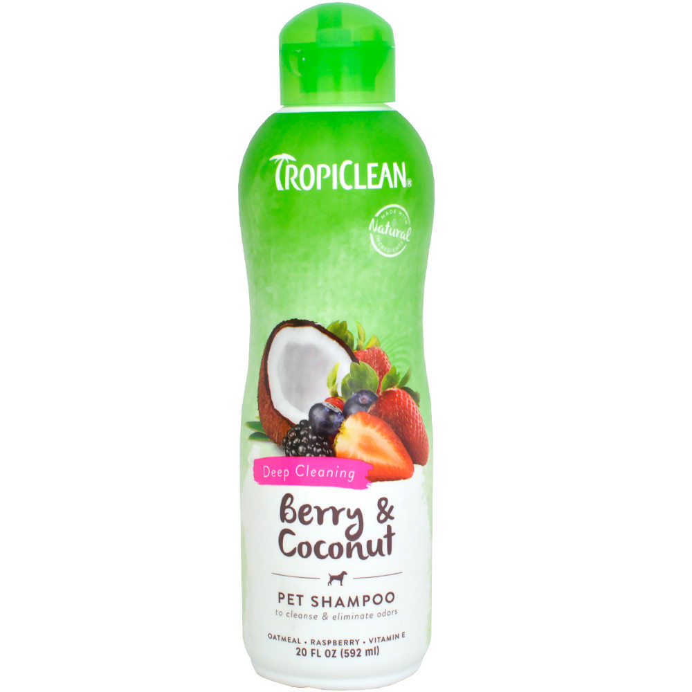 Tropiclean Berry & Coconut Pet Shampoo - шампунь "Ягідний з кокосом" для собак і котів 355 мл