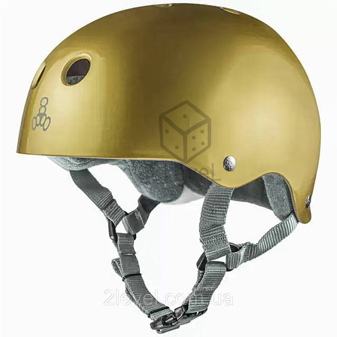 Шолом для самоката Triple8 Sweatsaver Helmet Золотий Розмір L Triple8 Certified Sweatsave Захисний шоломTriple8