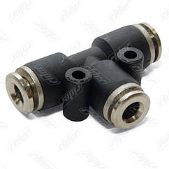 З'єднувач аварійний трійник Т-подібний 8x8x8 (пластик/метал) RIDER RD 01.02.117