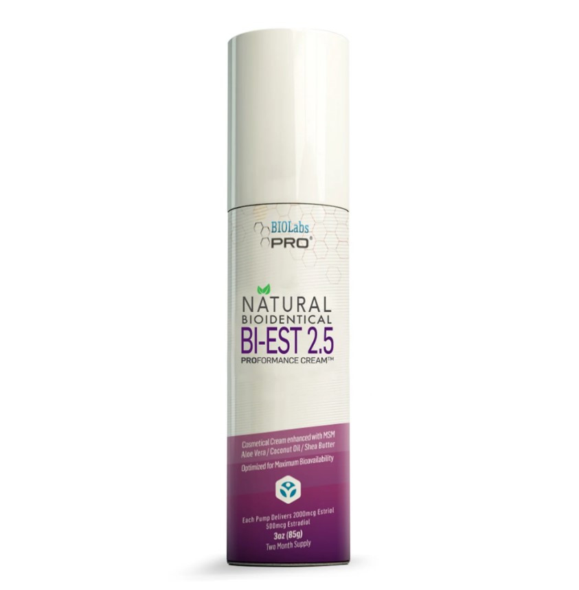 BIOLabs PRO Natural Estrogen Bi-Est / Біоідентичний крем із естріолом та естрадіолом 2,5 мг 85 г