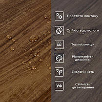 Самоклеюча вінілова плитка в рулоні 600х3000х2мм Каштан Мат SW-00001178, фото 5