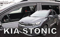 Дефлектори вікон (вітровики) Kia Stonic 2017+ 5D (вставні,кт — 4 шт.) (Heko)