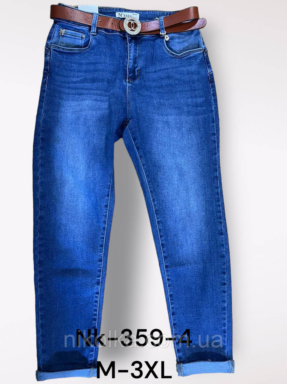 Джинси жіночі оптом, M-3XL рр.,  арт. NK-359-4, фото 1