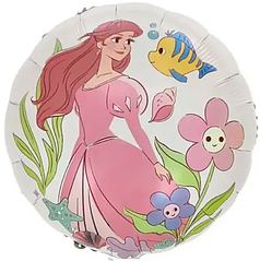 КТ168 КИТАЙ-КТ Коло 18" Принцеса Аріель - на білому