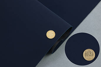 Відріз 0,6м, Термовініл темно-синій матовий TK-26 для перетяжки керма, дверних карт, панелей на каучуковій основі, шир. 140см